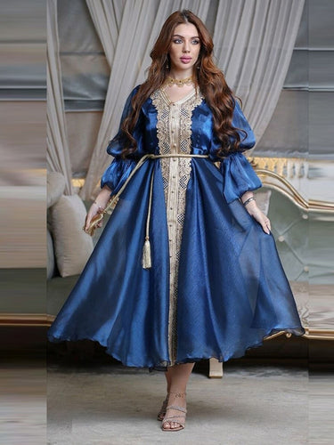 Robe Orientale de mariée bleu